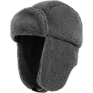 Wool Trooper Trapper Hat for Men Women, Winter Aviator Pilot
